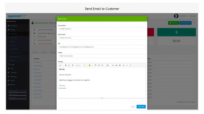 Πίνακας ελέγχου πελατών με επαγγελματικές δυνατότητες για εξαγωγή συμπερασμάτων για τις πωλήσεις. Galaxynet extensions OpenCart.