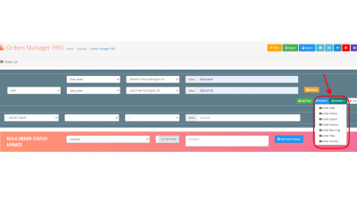 Dynamic Order Management Tool. Galaxynet extensions OpenCart.