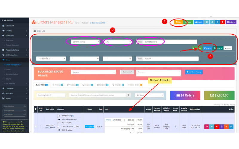 Dynamic Order Management Tool. Galaxynet extensions OpenCart.