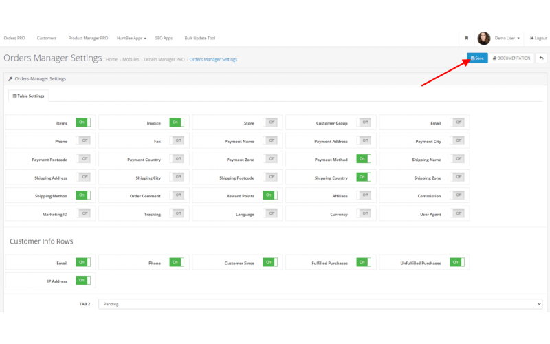 Dynamic Order Management Tool. Galaxynet extensions OpenCart.