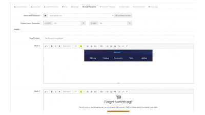 Εφαρμογή για εγκαταλελειμμένα μηνύματα καλαθιού, OpenCart, Galaxynet