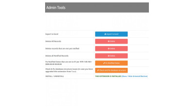 Ειδοποίηση για απόθεμα προϊόντος Galaxynet extensions OpenCart.