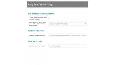 Ειδοποίηση για απόθεμα προϊόντος Galaxynet extensions OpenCart.