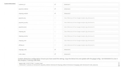 Enhanced Google Analytics e-commerce tracking.