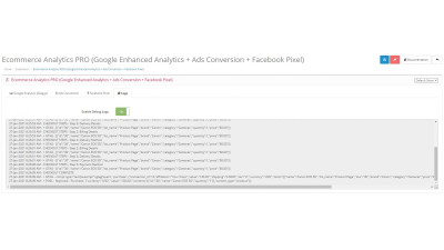 Enhanced Google Analytics e-commerce tracking.