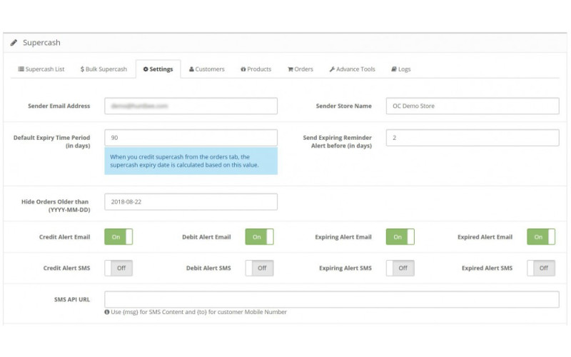 Ενίσχυση πωλήσεων SuperCash. Galaxynet  extensions OpenCart. 