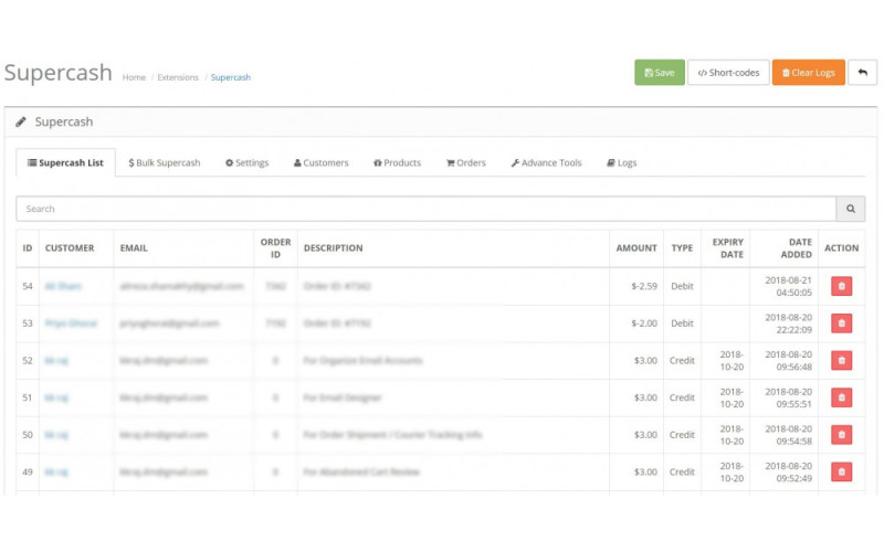 Ενίσχυση πωλήσεων SuperCash. Galaxynet  extensions OpenCart. 