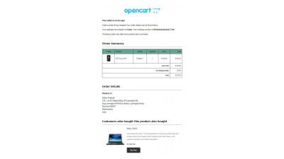 Κατάσταση παραγγελίας Email Galaxynet extensions OpenCart