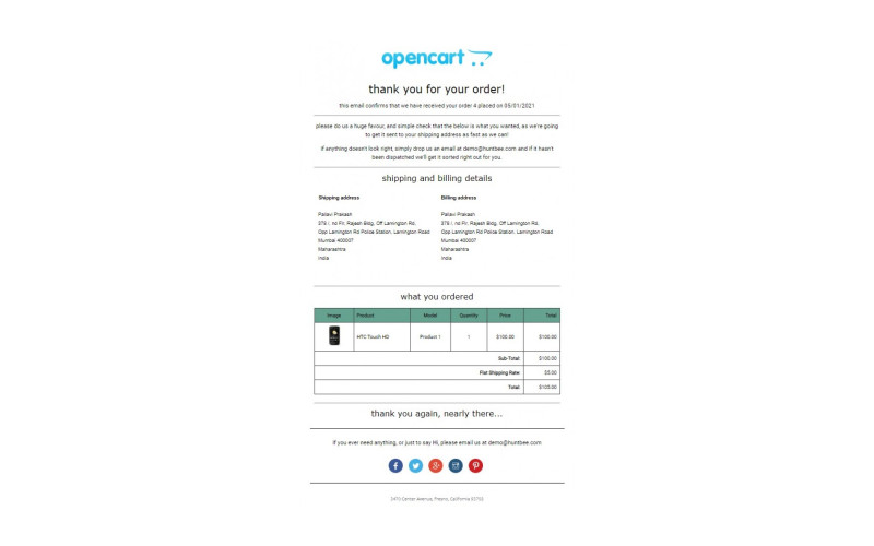 Κατάσταση παραγγελίας Email Galaxynet extensions OpenCart