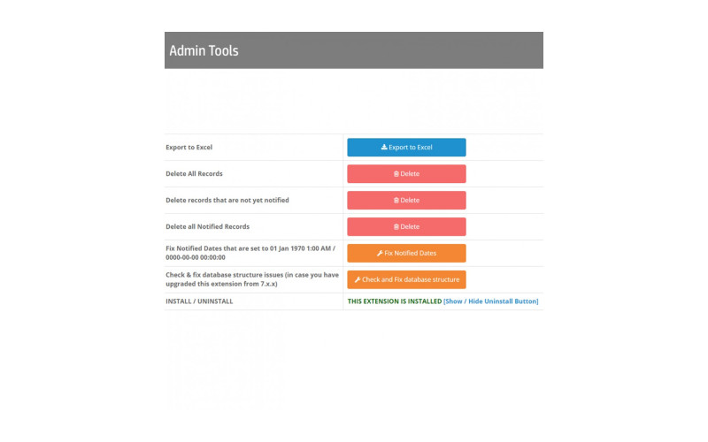 Προϊόν Επιστροφή σε απόθεμα Galaxynet extensions OpenCart.