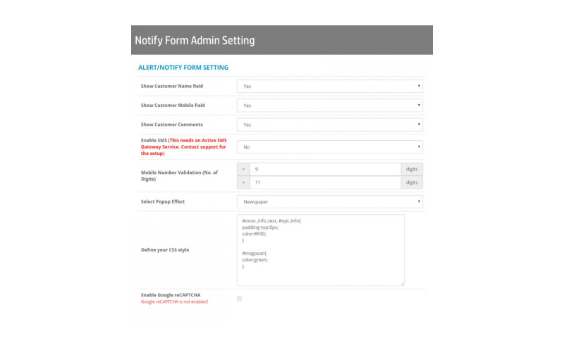 Προϊόν Επιστροφή σε απόθεμα Galaxynet extensions OpenCart.