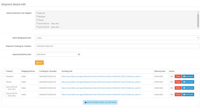 Προσθήκη πληροφοριών παραγγελίας αποστολής Galaxynet extensions OpenCart.