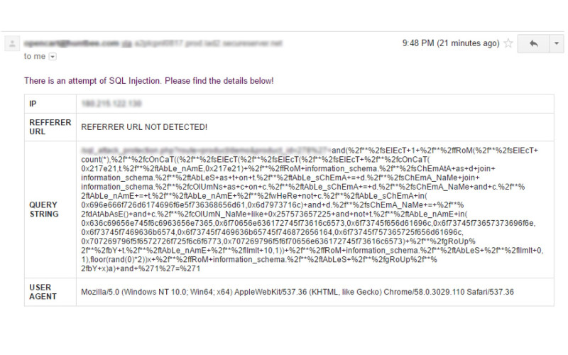 Προστασία και ανίχνευση από επιθέσεις τύπου SQL injection. Galaxynet extensions.