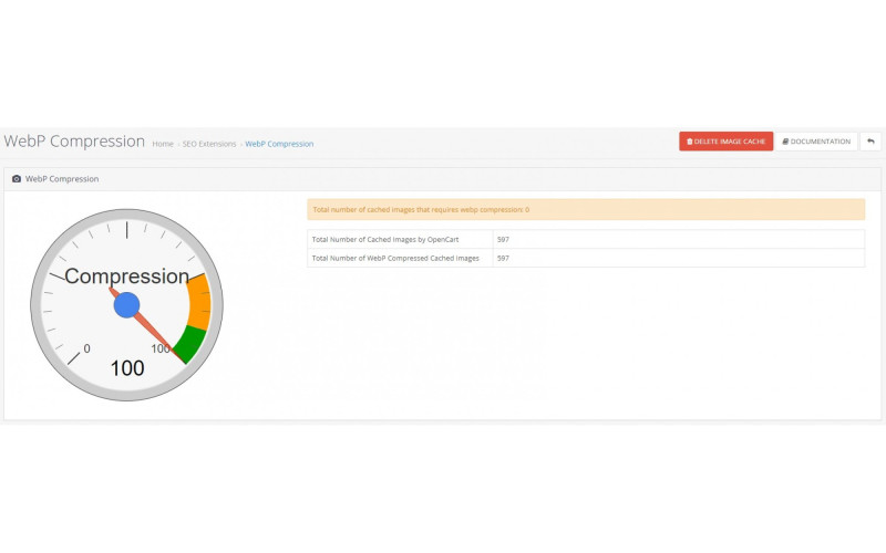Συμπίεση εικόνας WebP Images. Galaxynet extensions OpenCart