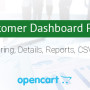 Πίνακας ελέγχου πελατών με επαγγελματικές δυνατότητες για εξαγωγή συμπερασμάτων για τις πωλήσεις. Galaxynet extensions OpenCart.