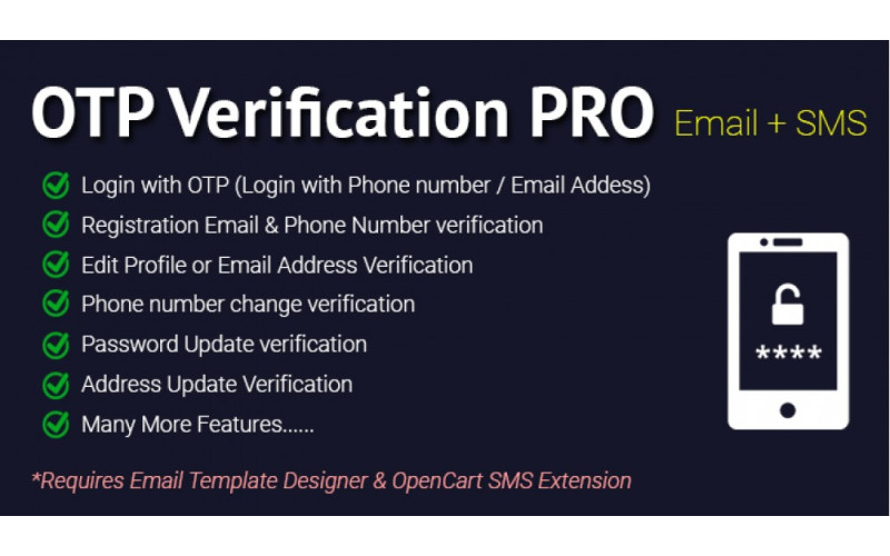 Κωδικός επαλήθευσης για αλλαγή στοιχείων στο καλάθι Galaxynet  extensions OpenCart.