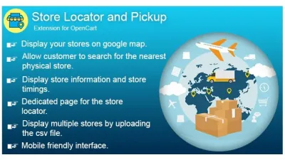 OpenCart Store Locator and Pickup