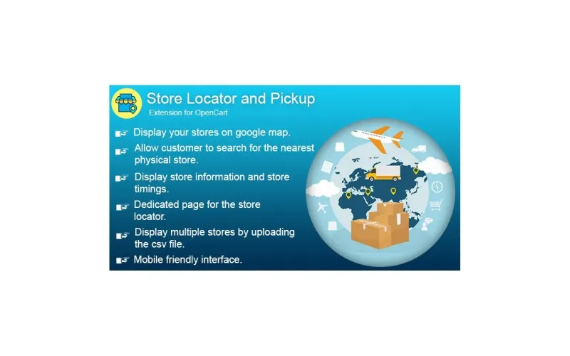 OpenCart Store Locator and Pickup