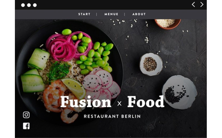 Web site για Εστιατόρια. 